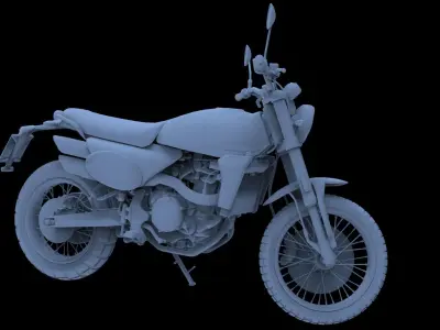 FANTIC CABALLERO 500 SCRAMBLER FOR 3D PRINT 3D model