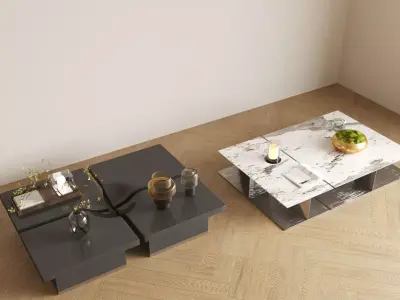 modern light luxury style coffee table 3D model