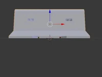 Concrete Road Blocks Free 3D model