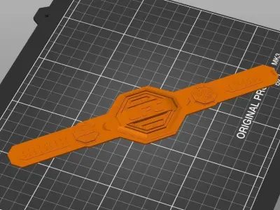 UFC Championship belt 3D print model 3D print model