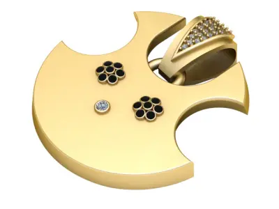 axe  head  pendant 3D print model