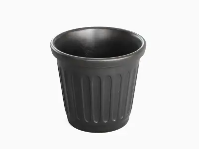Plastic Flowerpot 03 3D model