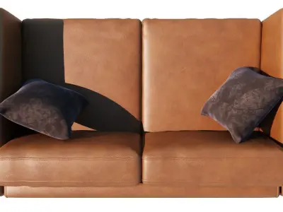 leather sofa 3D model shop