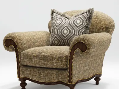 Ernest Hemingway Pauline Sofa Thomasville 3D model