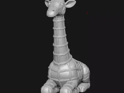 giraffe 3D print model