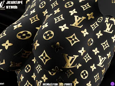 Louis Vuitton - Luxury Jewelry Stand - 3D Printing Decor Free 3D print model
