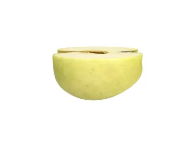 Photorealistic Apple Half 3D Scan 3D model