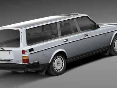 Volvo 240 Estate EU 1993 3D model