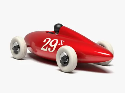 Belly Tank Racer Low-poly 3D model