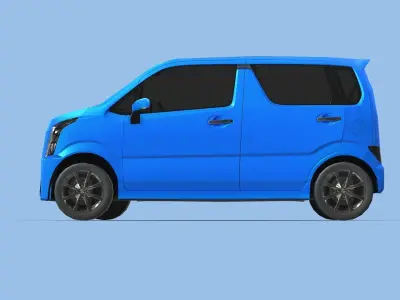 Suzuki Wagon R Stingray Hybrid 2021 Low-poly 3D model