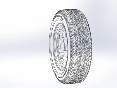 Custom wheels Motor Wheel Spyder 15inch for scale model 3D print model