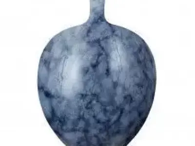 Decor Blue Vase Free 3D model