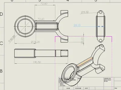 Connecting Rod 3D model 3D print model