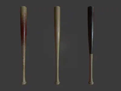 Baseball Bat Free low-poly 3D model