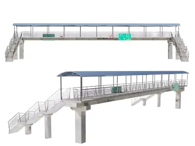 Pedestrian Bridge 3D model