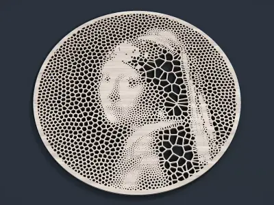 Girl With A Pearl Earring STL 3D print model