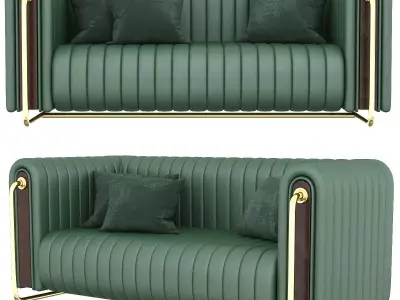 Rivers sofa 3d model Low-poly 3D model