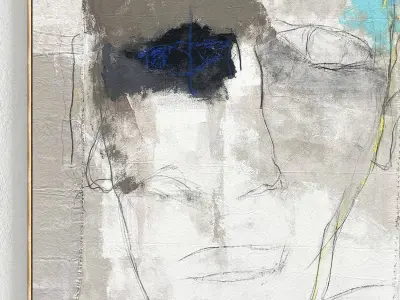 Plaster Two Photo Frame 298 Low-poly 3D model