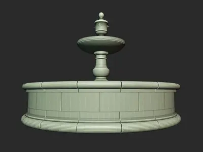 ancient fountain 3D model