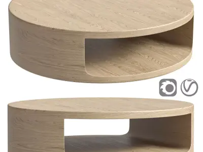 Hot sale luxury popular style coffee table 3D model