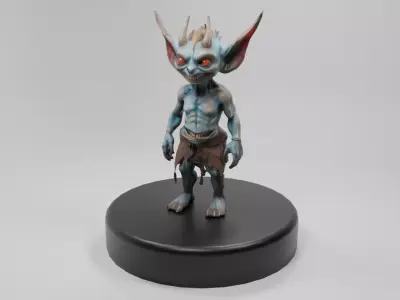 High-Quality Fantasy Goblin 3D Model - Game-Ready and Detailed Low-poly 3D model