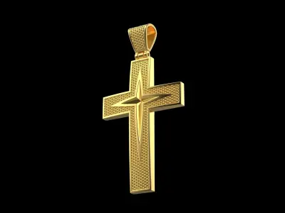 Pendant Cross N14 3D print model