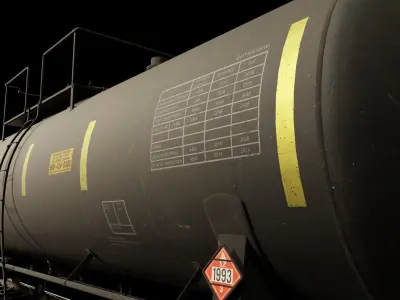Railway Tank Car 3D model