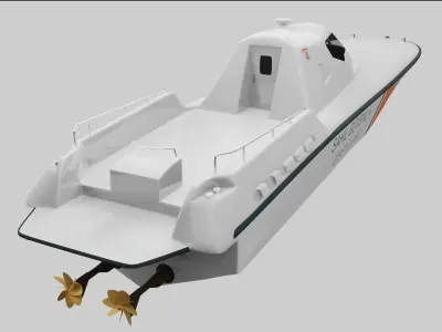 Coast Guard Boat MRTP Kaan 3D model