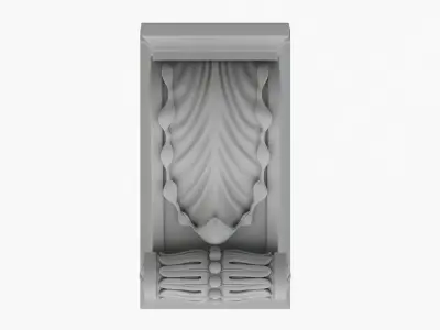 Scroll Corbel 10  3D model