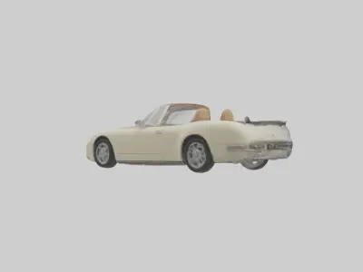 Cabriolet Model 1 Low-poly 3D model