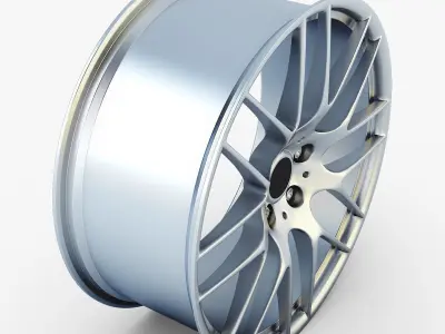 Style 359M wheel silver Mid Poly Low-poly 3D model