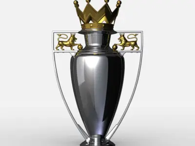 Premier League Cup Trophy 3D model