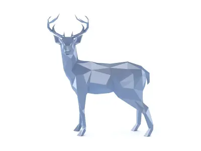 Low Poly Deer 3D model