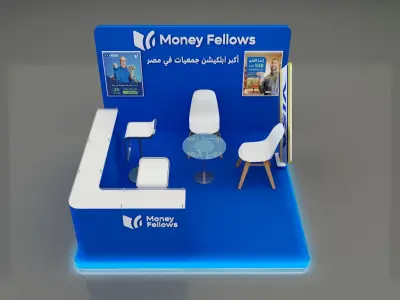  Booth Exhibition Stand a653a 3D model