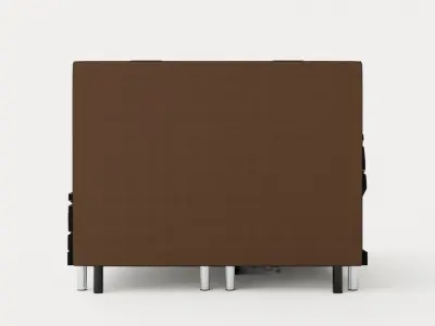 Detroit Adjustable Bed 180x200 Black Low-poly 3D model