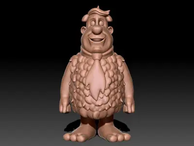 Fred Flintstone  3D print model