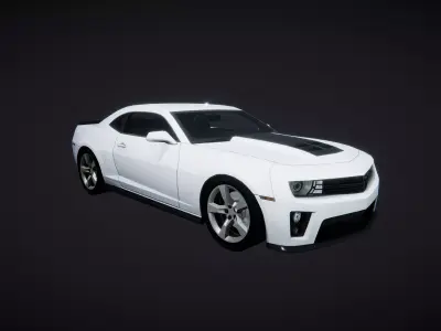 Car Muscle Coupe 02 3D model