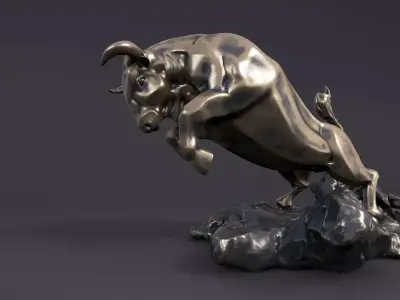 Bull sculpt 3D model