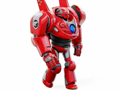DROID RED DEAMON Rigged for Unreal Engine - Unity - MIXAMO  3D model
