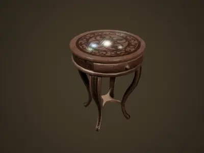 Antique Table - PBR Game Ready Low-poly 3D model