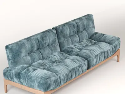 beautiful and comfortable sofa for unique decoration 3D model