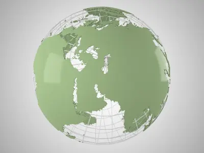 Globe News Skalton Turfe Green 3D model