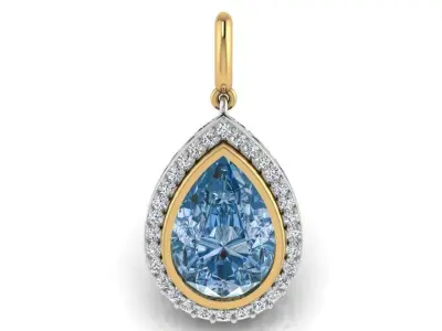 Pear Halo Pendant 1987 3D print model