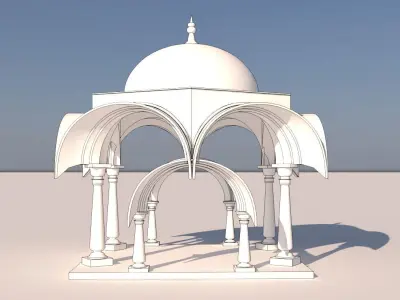 Rajasthani Dome 3D model