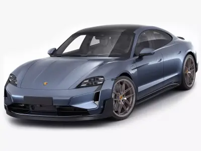 Porsche Taycan Turbo GT 2025 3D model