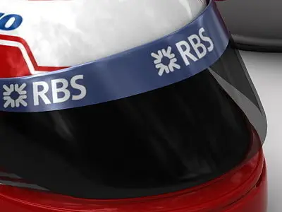 Helmet F1 2009 Kazuki Nakajima 3D model