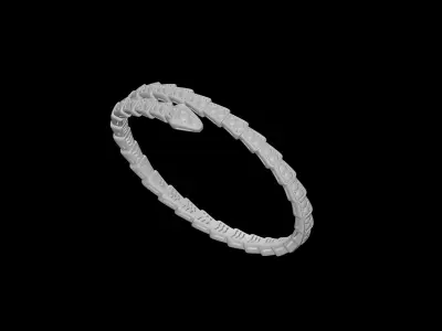 BULGARI - SERPENTI VIPER - BRACELET - FULL DIAMOND PAVING 3D print model