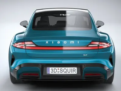 Xiaomi SU7 2025 3D model