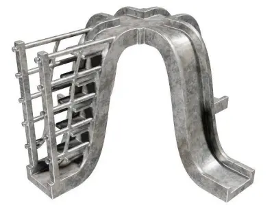 Kids Playground Equipment Low-poly 3D model