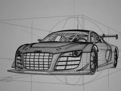 Audi R8 LMS 2014 3D model